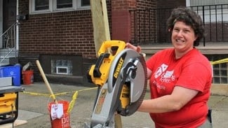 Brianna Chakalis Carpentry Volunteer at Remodel Homes at Rebuilding Together Philadelphia for Bellweather Design-Build (1)
