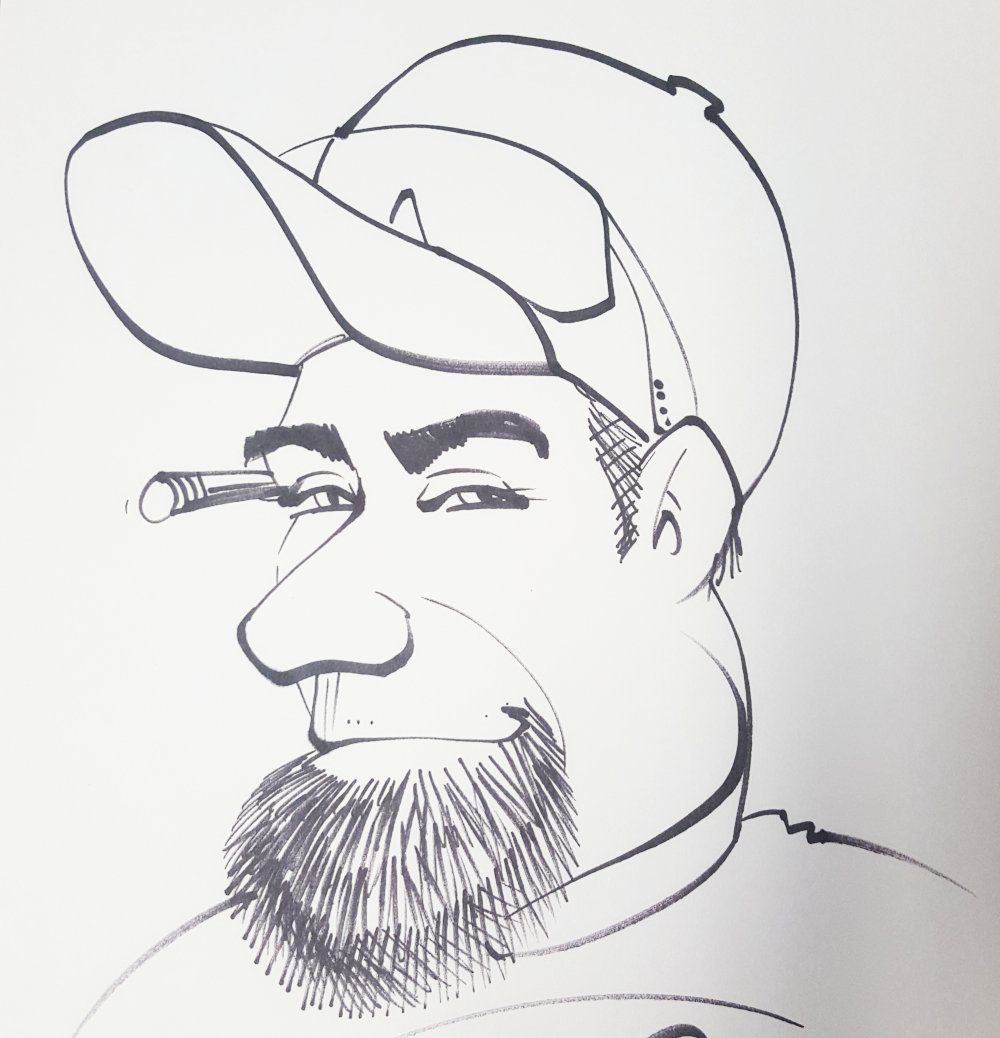 Carpenter mechanic plumber caricature